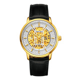 中國黃金  豪致系列  機械男士手表   款號ZJ8038GB 金重8.5g