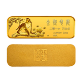 中国黄金 Au9999金猴贺岁金条200g