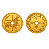 中国黄金 Au99999牛年大吉金钱5g