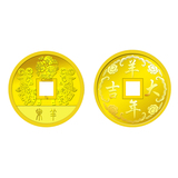 中国黄金 Au99999羊年大吉金钱5g