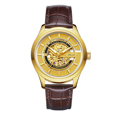 中国黄金 &nbsp;速驰系列 &nbsp;&nbsp;机械男士手表 &nbsp;&nbsp;款号ZJ8038G.A &nbsp;金重2g