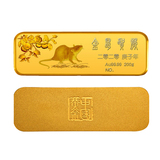 中国黄金 Au9999金鼠贺岁金条200g