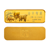 中国黄金 Au9999金羊贺岁金条200g