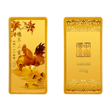 中国黄金 Au99999鸡年大吉金条200g