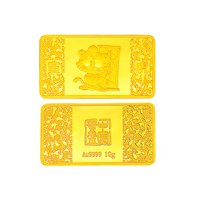 中国黄金 Au9999大眼精灵金条（虎）10g