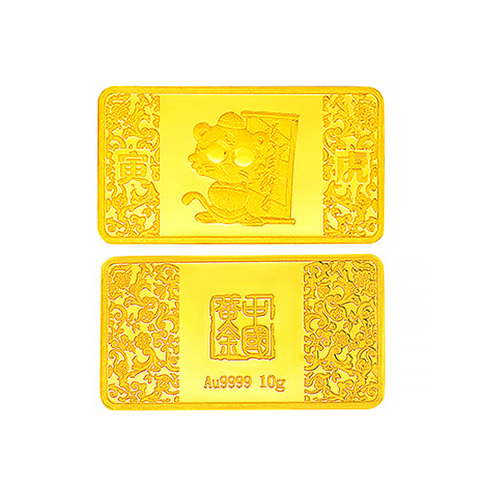 中国黄金 Au9999大眼精灵金条（虎）10g