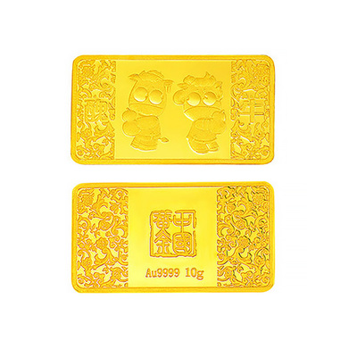 中国黄金 Au9999大眼精灵金条（牛）10g