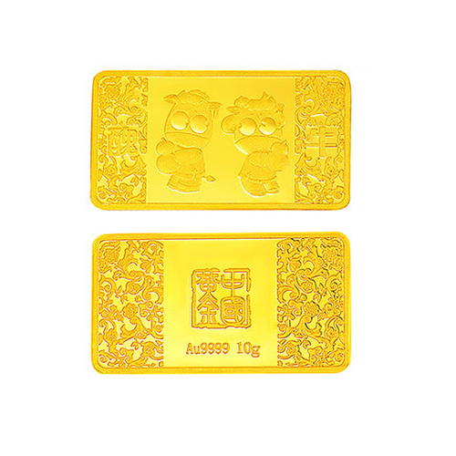 中国黄金 Au9999大眼精灵金条（牛）10g