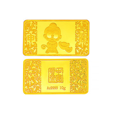 中国黄金 Au9999大眼精灵金条（猴）10g